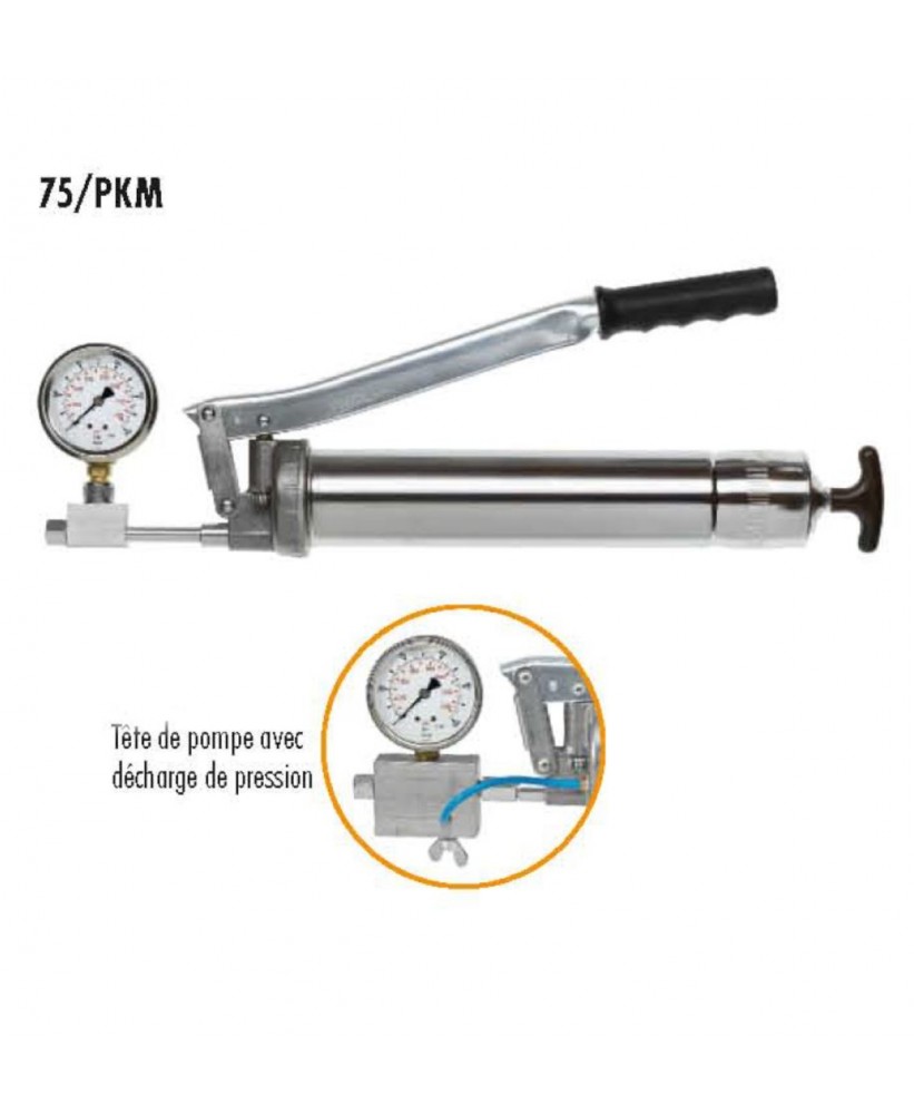 Pompe à graisse manuelle – PRESSOL: avec tube, embout hydraulique