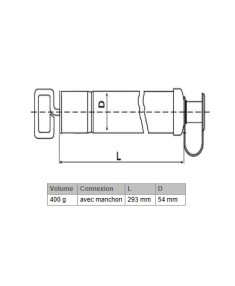 Cylindre de remplissage pour pompe de graisse cartouche std