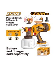Pistolet pulvérisateur sans fil 20V