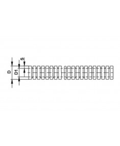 Rouleau 25m gaine annelee Ø6mm